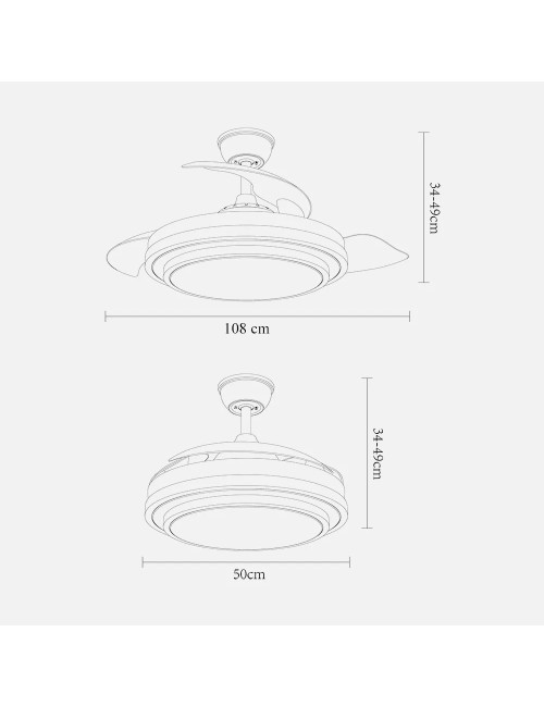Ventilador Dc Ibe 59w...