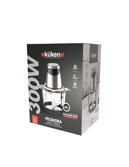 PICADORA 300W. VASO CRISTAL...
