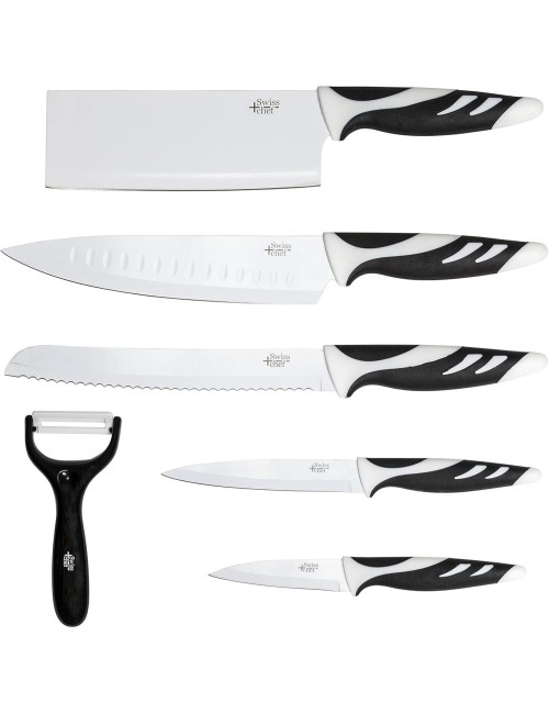 Cuchillos Set 6 swiss blanco